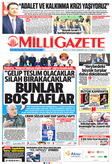 MİLLİ GAZETE 27 Mart 2025 gazete manşeti