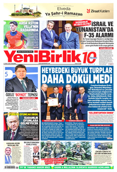 YENİBİRLİK 27 Mart 2025 gazete manşeti