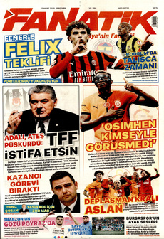 FANATİK 27 Mart 2025 gazete manşeti