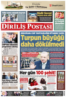DİRİLİŞ POSTASI 27 Mart 2025 gazete manşeti