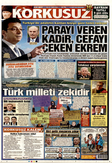 KORKUSUZ 27 Mart 2025 gazete manşeti
