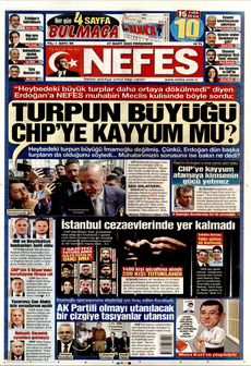 NEFES 27 Mart 2025 gazete manşeti