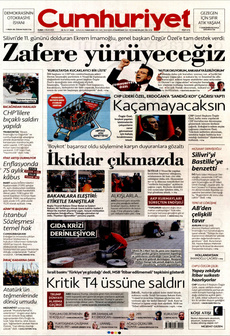 CUMHURİYET 4 Nisan 2025 gazete manşeti