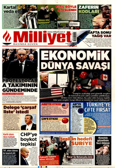 MİLLİYET 4 Nisan 2025 gazete manşeti