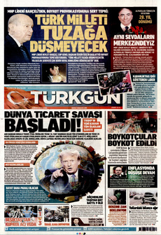 TÜRKGÜN 4 Nisan 2025 gazete manşeti