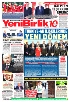 YENİBİRLİK 4 Nisan 2025 gazete manşeti