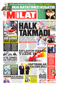 MİLAT 4 Nisan 2025 gazete manşeti
