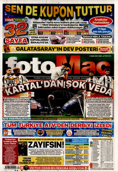 FOTOMAÇ 4 Nisan 2025 gazete manşeti