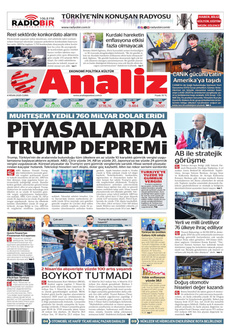 ANALİZ 4 Nisan 2025 gazete manşeti
