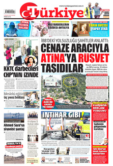 TÜRKİYE GAZETESİ 6 Nisan 2025 gazete manşeti