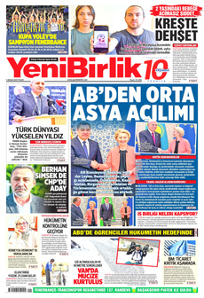 YENİBİRLİK 6 Nisan 2025 gazete manşeti