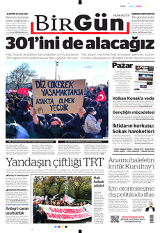 BİRGÜN 6 Nisan 2025 gazete manşeti