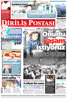 DİRİLİŞ POSTASI 6 Nisan 2025 gazete manşeti