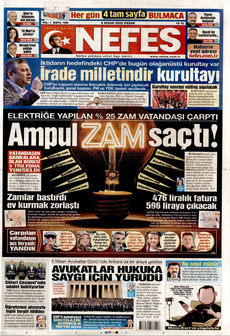 NEFES 6 Nisan 2025 gazete manşeti
