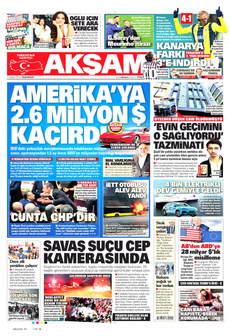 AKŞAM 7 Nisan 2025 gazete manşeti