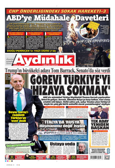 AYDINLIK GAZETESİ 7 Nisan 2025 gazete manşeti
