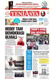 YENİ ASYA 7 Nisan 2025 gazete manşeti