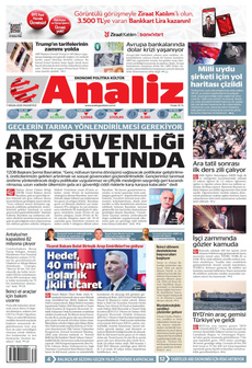 ANALİZ 7 Nisan 2025 gazete manşeti