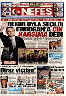 NEFES 7 Nisan 2025 gazete manşeti