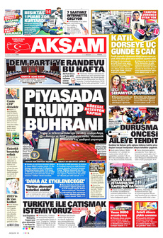 AKŞAM 8 Nisan 2025 gazete manşeti