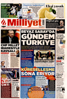 MİLLİYET 8 Nisan 2025 gazete manşeti