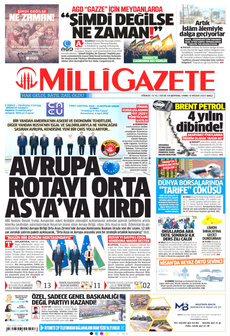 MİLLİ GAZETE 8 Nisan 2025 gazete manşeti