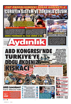AYDINLIK GAZETESİ 8 Nisan 2025 gazete manşeti