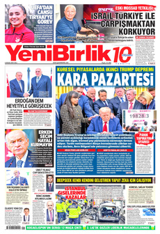 YENİBİRLİK 8 Nisan 2025 gazete manşeti
