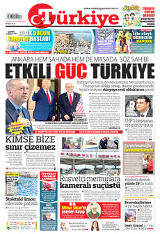 TÜRKİYE GAZETESİ 9 Nisan 2025 gazete manşeti