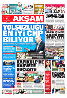 AKŞAM 9 Nisan 2025 gazete manşeti