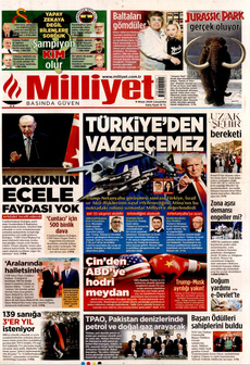 MİLLİYET 9 Nisan 2025 gazete manşeti