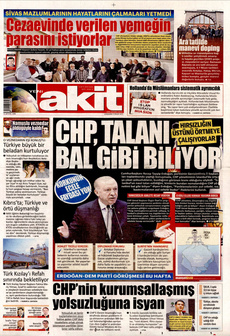 YENİ AKİT 9 Nisan 2025 gazete manşeti