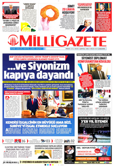 MİLLİ GAZETE 9 Nisan 2025 gazete manşeti