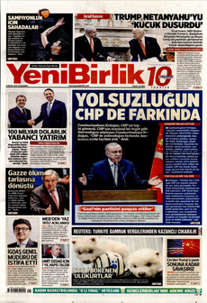 YENİBİRLİK 9 Nisan 2025 gazete manşeti