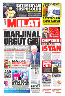 MİLAT 9 Nisan 2025 gazete manşeti