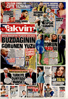 TAKVİM 9 Nisan 2025 gazete manşeti