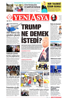 YENİ ASYA 9 Nisan 2025 gazete manşeti