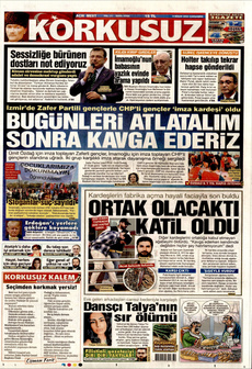 KORKUSUZ 9 Nisan 2025 gazete manşeti