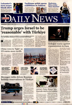HÜRRİYET DAİLY NEWS 9 Nisan 2025 gazete manşeti