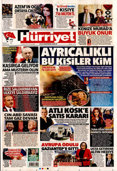 HÜRRİYET 10 Nisan 2025 gazete manşeti
