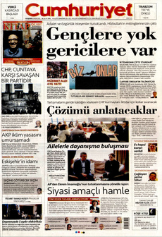 CUMHURİYET 10 Nisan 2025 gazete manşeti