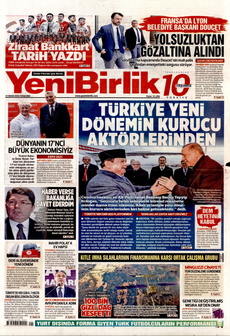 YENİBİRLİK 10 Nisan 2025 gazete manşeti