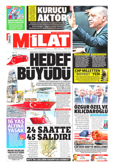 MİLAT 10 Nisan 2025 gazete manşeti