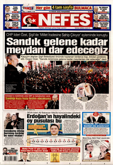 NEFES 10 Nisan 2025 gazete manşeti