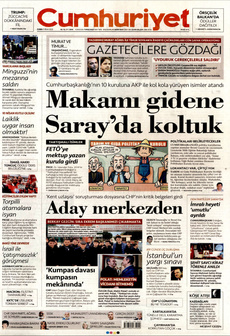 CUMHURİYET 11 Nisan 2025 gazete manşeti