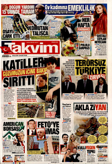 TAKVİM 11 Nisan 2025 gazete manşeti