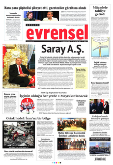 EVRENSEL 11 Nisan 2025 gazete manşeti