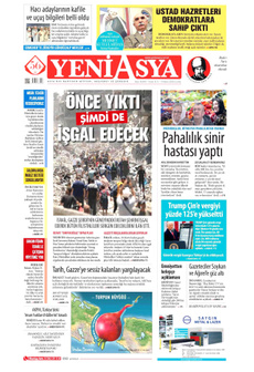 YENİ ASYA 11 Nisan 2025 gazete manşeti