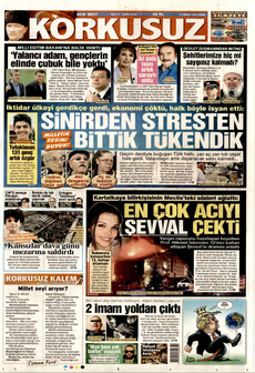 KORKUSUZ 11 Nisan 2025 gazete manşeti