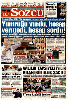 SÖZCÜ 12 Nisan 2025 gazete manşeti